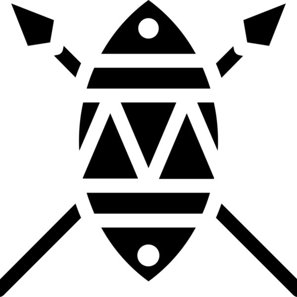 Maasai Shield & Spear Miniaturansicht