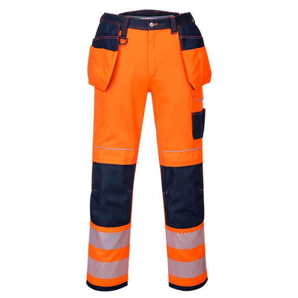 PW3 Warnschutz Arbeitsbundhose mit Holstertaschen Kurz Miniaturansicht