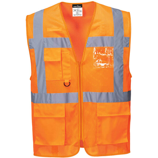 Athen Hi-Vis Mesh Exekutiv Weste Miniaturansicht